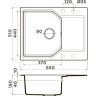 Мойка OMOIKIRI YONAKA 65-MA Artgranit/марципан 4993343